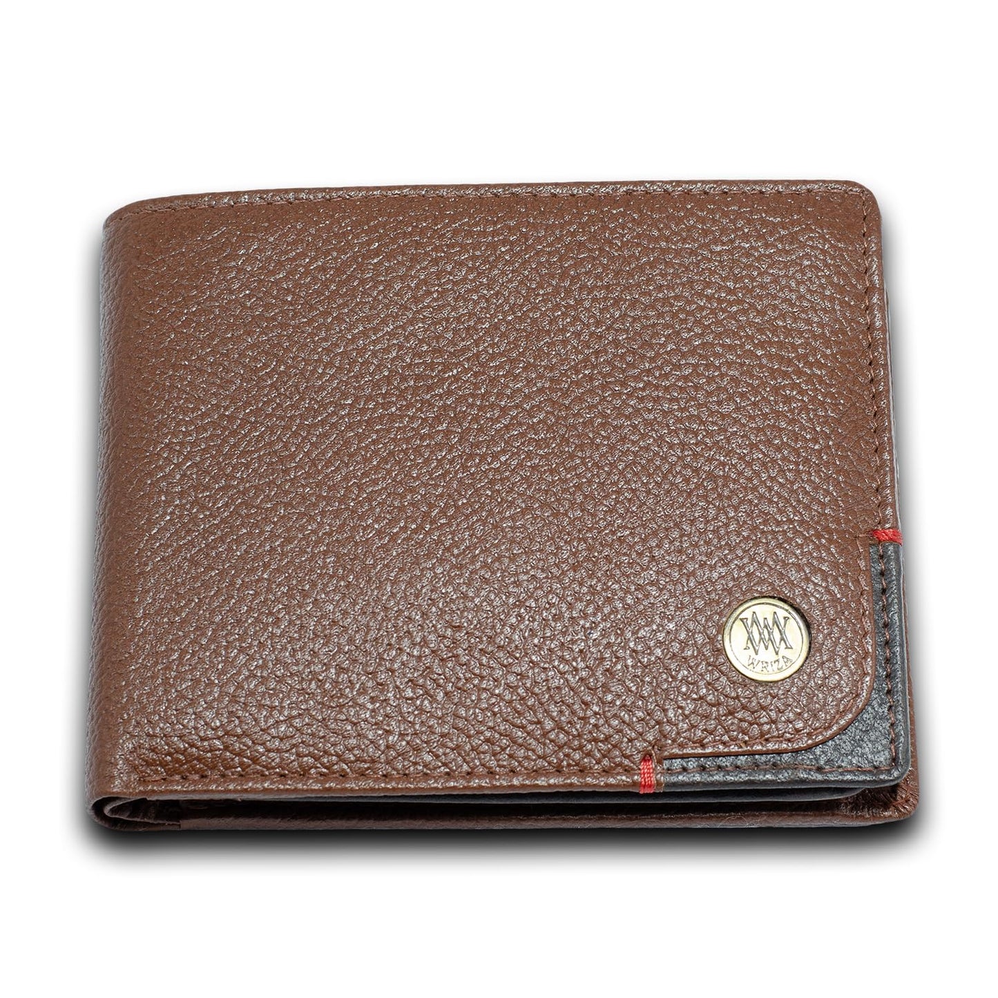 Wriza Men's Genuine Leather Wallet|Handcrafted Bifold with Coin Pocket, Multiple Card Slots & Durable Finish|Slim Premium Wallet for Men
