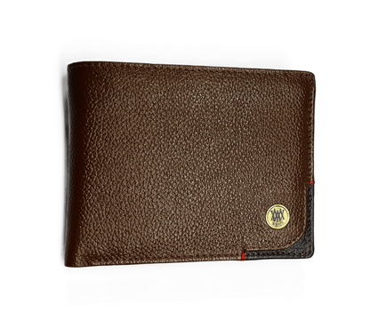 Wriza Men's Genuine Tan Leather Wallet|Handcrafted Bifold with Coin Pocket, Multiple Card Slots & Durable Finish|Slim Premium Wallet for Men