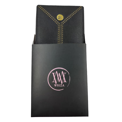 WRIZA Men's Genuine Leather RFID Blocking Bifold Wallet with Coin Pocket