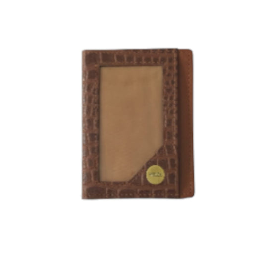 WRIZA Handcrafted Genuine Leather Card Case | Croc Textured | 11 Slot Card Holder