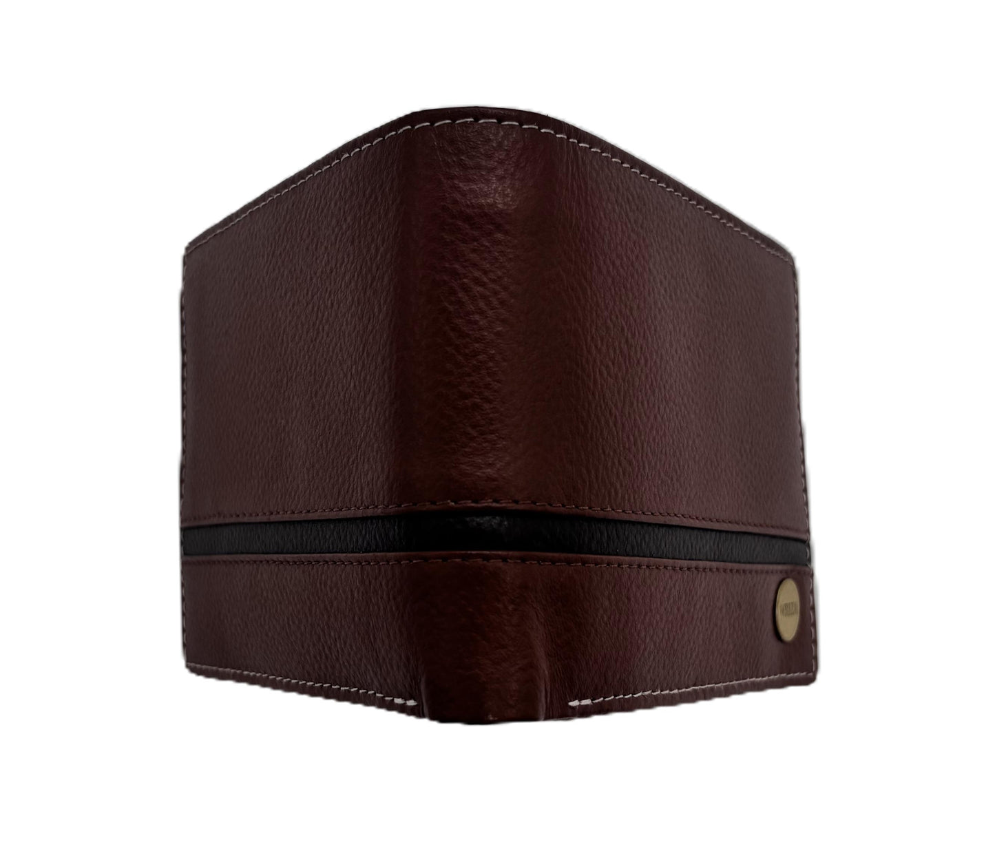 WRIZA Men’s Genuine Leather Bifold Wallet | Premium Textured Finish with Coin Pocket, 2 Currency Compartments & Multiple ID Card Slots | Stylish & Slim Casual Business Wallet for Men (Tan)